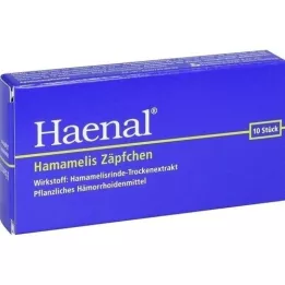 HAENAL Supositorios de Hamamelis, 10 piezas
