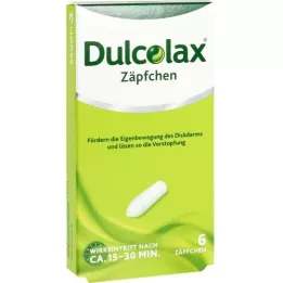 DULCOLAX Supositorios, 6 piezas