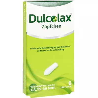 DULCOLAX Supositorios, 6 piezas