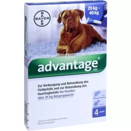 ADVANTAGE 400 pipetas de solución para perros a partir de 25 kg, 1x4 piezas