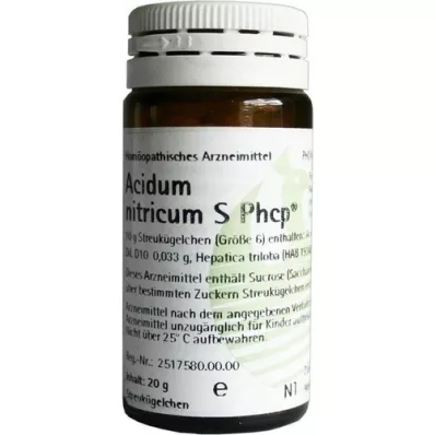 ACIDUM NITRICUM S Phcp glóbulos, 20 g