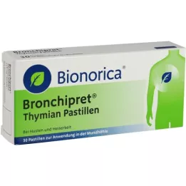 BRONCHIPRET Pastillas de tomillo, 30 piezas