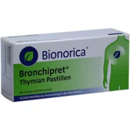 BRONCHIPRET Pastillas de tomillo, 50 piezas