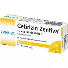 CETIRIZIN Zentiva 10 mg comprimidos recubiertos con película, 20 piezas