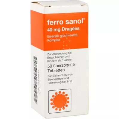 FERRO SANOL tabletas recubiertas, 50 piezas