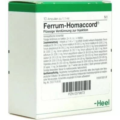 FERRUM HOMACCORD Ampollas, 10 piezas