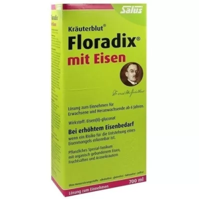 FLORADIX con solución oral de hierro, 700 ml