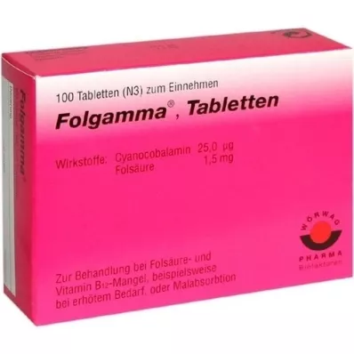 FOLGAMMA Tabletas, 100 piezas