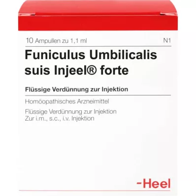 FUNICULUS UMBILICALIS Suis Injeel Forte ampollas, 10 piezas