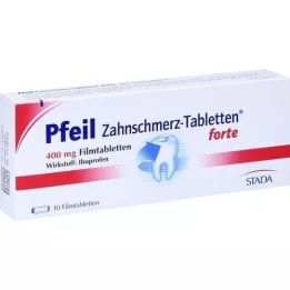 PFEIL Tabletas para el dolor de muelas Forte, tabletas recubiertas con película, 10 piezas