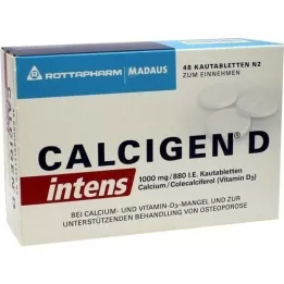 CALCIGEN D intens 1000 mg/880 UI comprimidos masticables, 48 uds