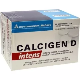CALCIGEN D Intens 1000 mg/880 UI comprimidos masticables, 120 uds