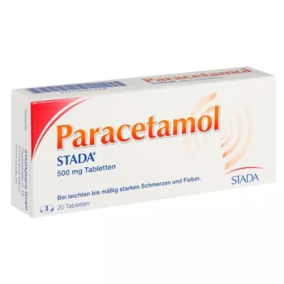 PARACETAMOL STADA comprimidos de 500 mg, 20 unidades