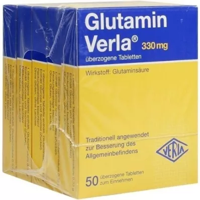 GLUTAMIN VERLA tabletas recubiertas, 250 piezas