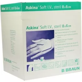 ASKINA I.V. suave apósito para heridas 6x8 cm, 50 piezas