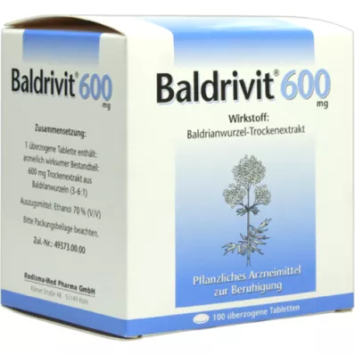 BALDRIVIT 600 mg comprimidos recubiertos, 100 unidades
