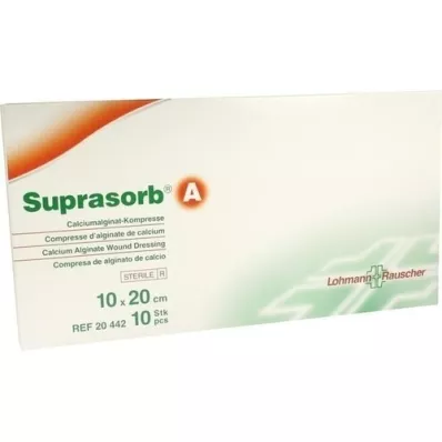 SUPRASORB A Alginato de calcio compr.10x20 cm, 10 piezas