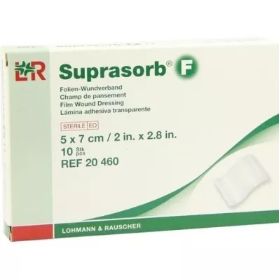 SUPRASORB F Apósito de lámina para heridas 5x7 cm estéril, 10 unidades