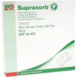 SUPRASORB F Apósito de lámina para heridas 10x12 cm estéril, 10 unidades