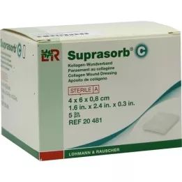 SUPRASORB C Apósito para heridas de colágeno 0,8x4x6 cm, 5 piezas