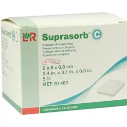 SUPRASORB C Apósito para heridas de colágeno 0,8x6x8 cm, 5 piezas