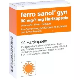 FERRO SANOL gyn Hartkaps.m.msr.überz.Pellets, 20 piezas