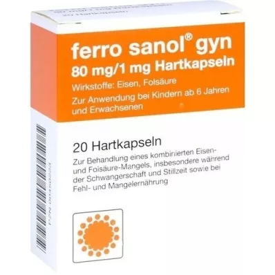 FERRO SANOL gyn Hartkaps.m.msr.überz.Pellets, 20 piezas