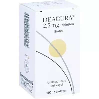 DEACURA comprimidos de 2,5 mg, 100 unidades DEACURA comprimidos de 2,5 mg, 100 unidades