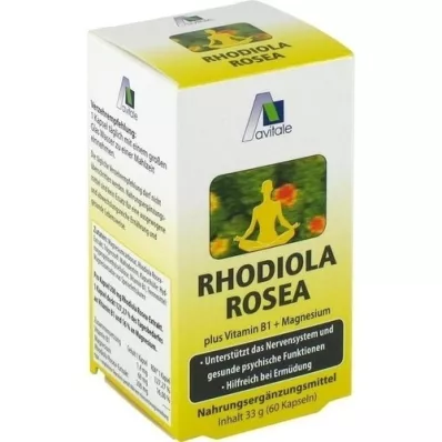 RHODIOLA ROSEA Cápsulas 200 mg, 60 piezas