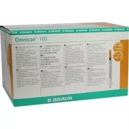 OMNICAN Jeringa de insulina 1 ml U100 con canal 0,30x12 mm, 100x1 uds