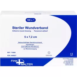 WUNDVERBAND estéril 5x7,2 cm, 100 unidades