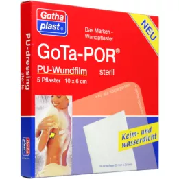 GOTA-POR PU Película para heridas 10x6 cm esparadrapo estéril, 5 piezas