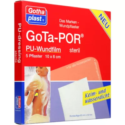 GOTA-POR PU Película para heridas 10x6 cm esparadrapo estéril, 5 piezas
