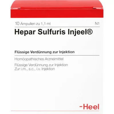 HEPAR SULFURIS INJEEL Ampollas, 10 piezas