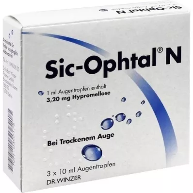 SIC OPHTAL N gotas para los ojos, 3X10 ml