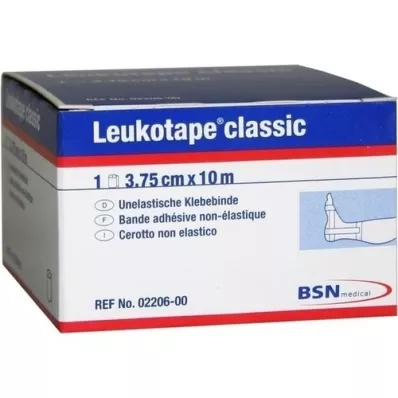 LEUKOTAPE Clásico 3,75 cm x 10 m blanco, 1 pieza