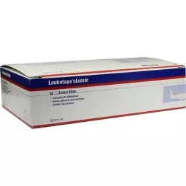 LEUKOTAPE Clásico 2 cm x 10 m blanco, 12 piezas