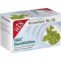 H&amp;S Bolsas filtrantes de té para diarrea, 20X1,5 g