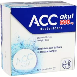 ACC 600 tabletas efervescentes agudas, 40 piezas