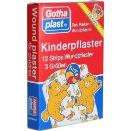 GOTHAPLAST Tiras de yeso para niños, 12 unidades