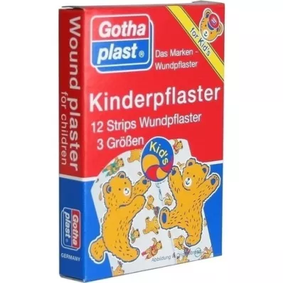 GOTHAPLAST Tiras de yeso para niños, 12 unidades GOTHAPLAST Tiras de yeso para niños, 12 unidades