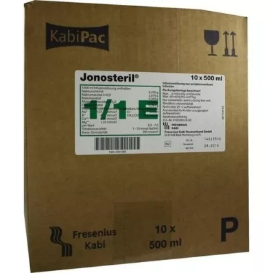 JONOSTERIL Solución de perfusión de plástico, 10X500 ml