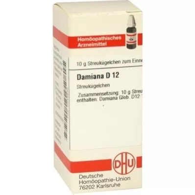 DAMIANA D 12 glóbulos, 10 g