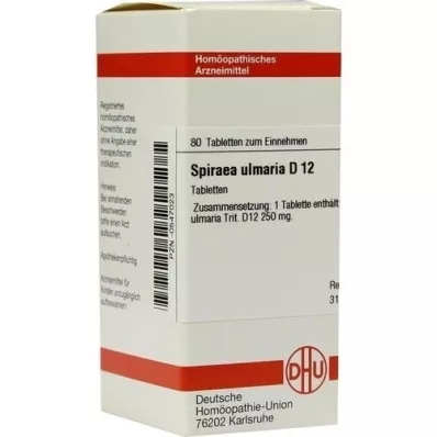 SPIRAEA ULMARIA D 12 tabletas, 80 piezas