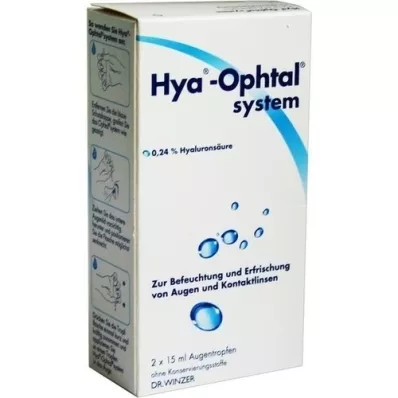 HYA-OPHTAL gotas para los ojos del sistema, 2X15 ml