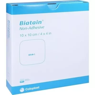 BIATAIN Apósito de espuma 10x10 cm no adhesivo, 10 piezas