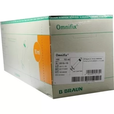 OMNIFIX Solo Spr.10 ml Luer Lock sin látex, 100X10 ml