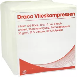 VLIESSTOFF-KOMPRESSEN 10x10 cm no estéril 4 veces, 100 uds