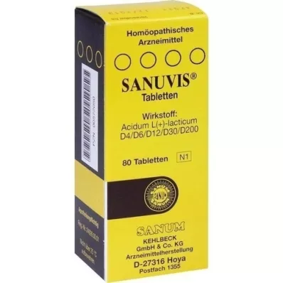 SANUVIS Tabletas, 80 piezas SANUVIS Tabletas, 80 piezas