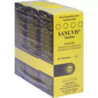 SANUVIS Tabletas, 3X80 uds